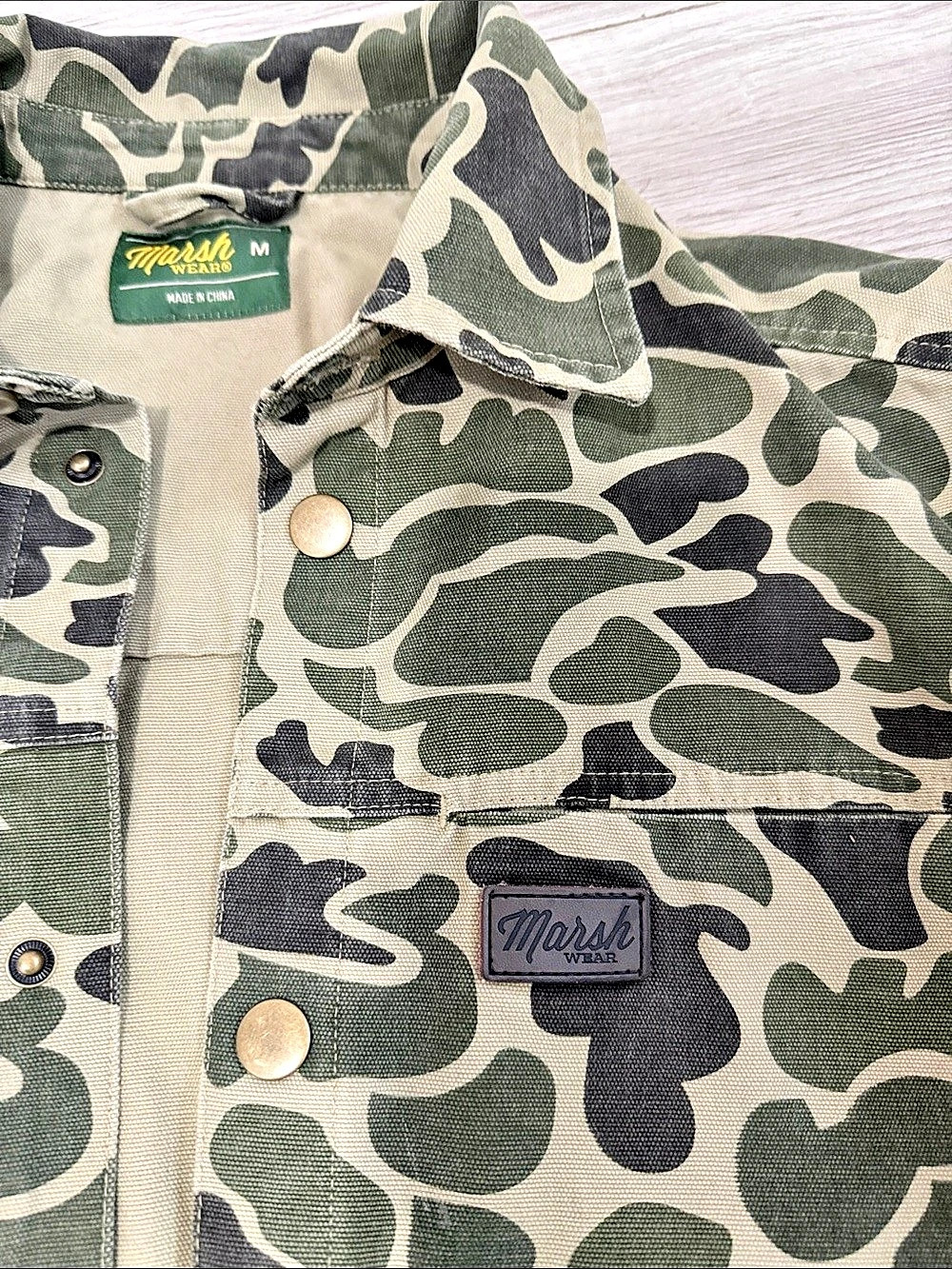 Marsh Wear Delano Shacket Camo Field Jacket Medium - Picture 3 of 6